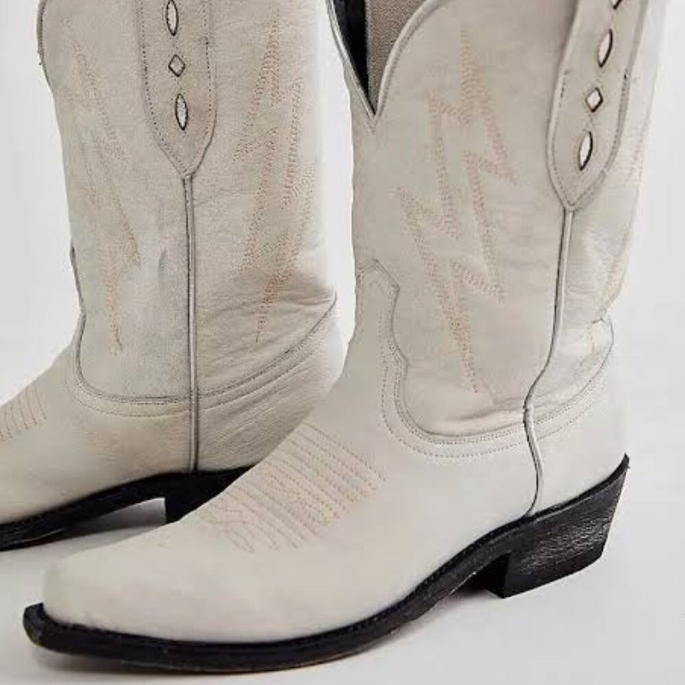 FREE‎ PEOPLE Mexicana Lightning Strikes Western Boots Size 7 NEW WITH TAG